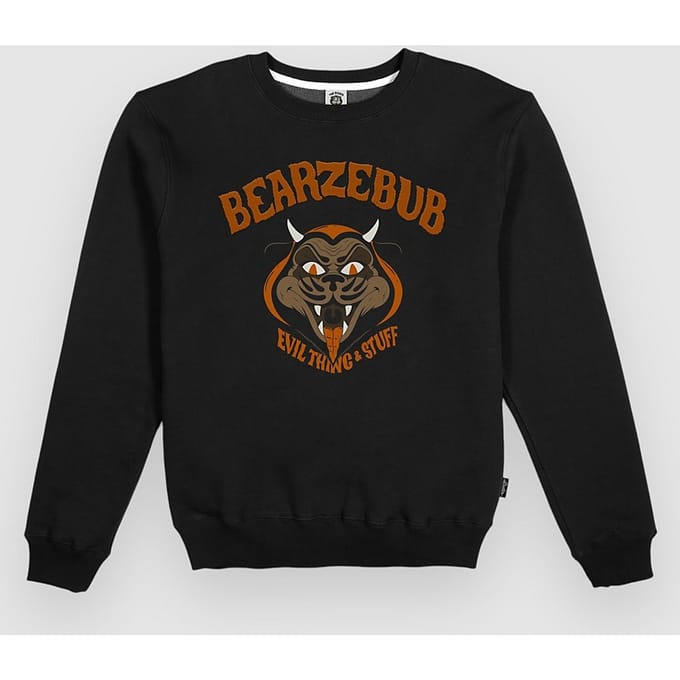 The Dudes Bearzebub Classic Sweater zwart