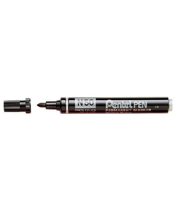Viltstift Pentel N50 rond 1.5-3mm zwart