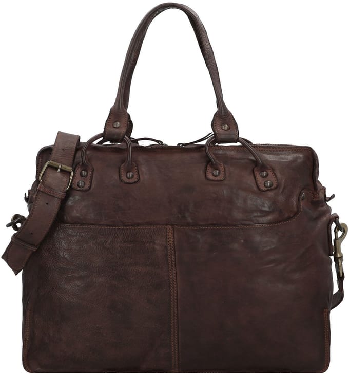 Harold's Submarine Briefcase Leer 40 cm Laptopcompartiment - 44cm (17,3 duim) - braun