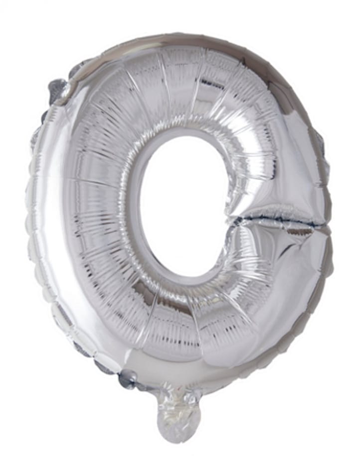 Folie Ballon Letter 40″ O - Zilver