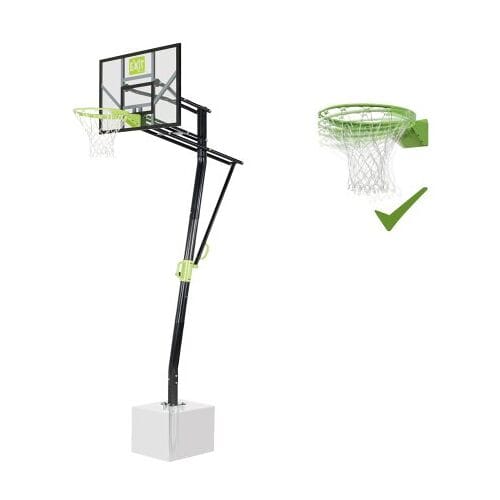 EXIT Galaxy Basketbalbord - met Dunkring & Net - Grondmontage - Basketbalpaal - Voor Kinderen - Buiten