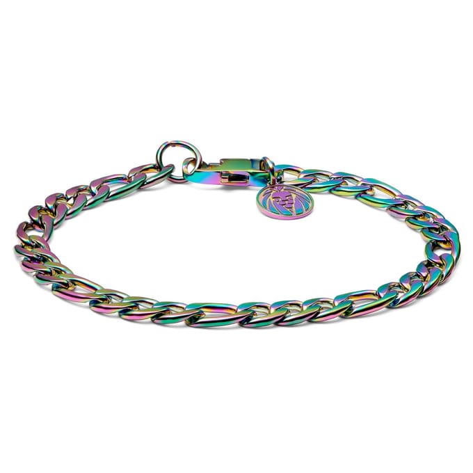 Cosmo Amager Regenboog Figaroketting-armband