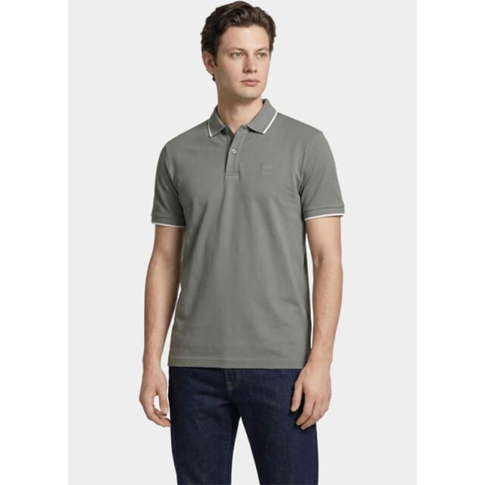 BOSS Orange Polo korte mouw Grijs Passertip 10256683 01 50507699/076