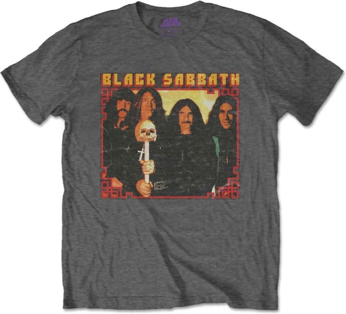 Black Sabbath - Japan Photo Heren T-shirt - S - Grijs