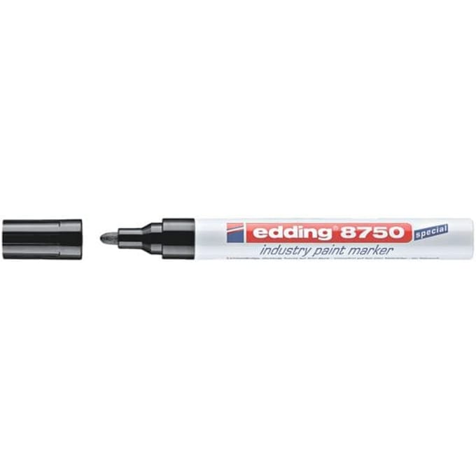 edding 8750 industry paint marker, zwart, 1 stuk