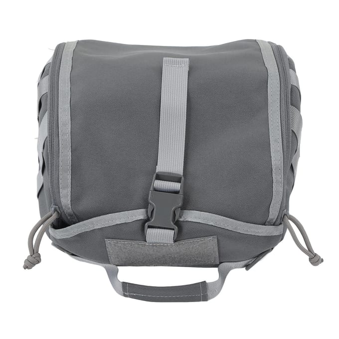 Camping Helm Tas Canvas Kraspreventie Verstelbare Helm Opbergtas Voor Bouwhelmen Helm grijs