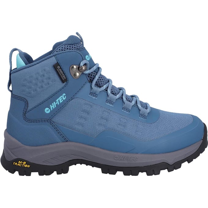 Hi-Tec Storm Expedition Sport Polyester Dames Mid Blauwe Wandelschoenen