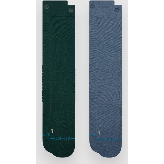 Stance Solid Mid Poly Snow 2 Pack Sport Sokken patroon