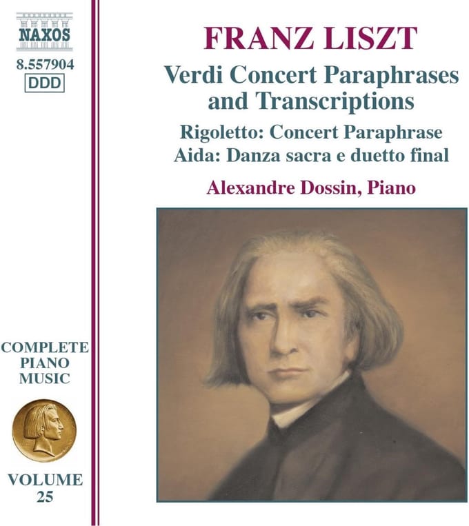 Alexandre Dossin - Franz Liszt Verdi Concert Paraphrases And Transcriptions (CD)