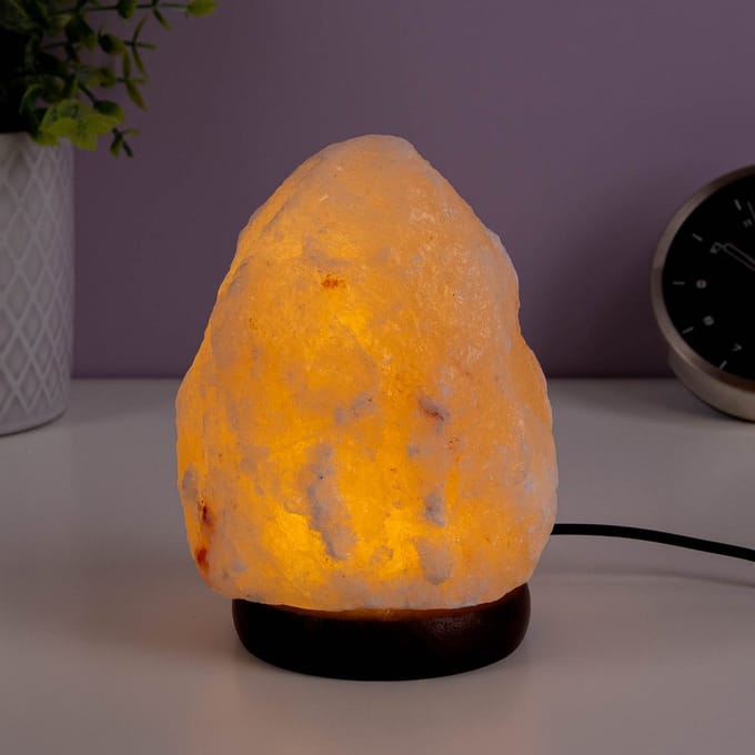 Zoutlamp met ledverlichting - Warm-wit licht van OOTB