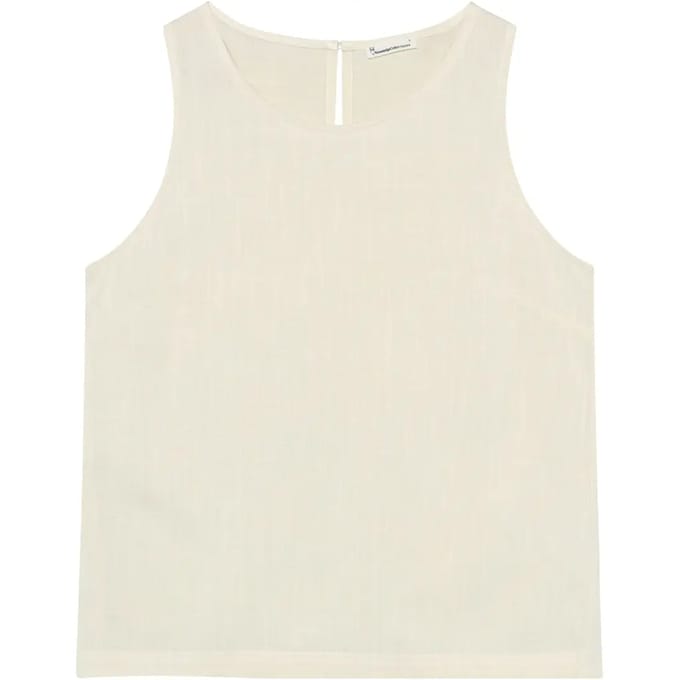 Damestanktop KnowledgeCotton Apparel Linen-mix