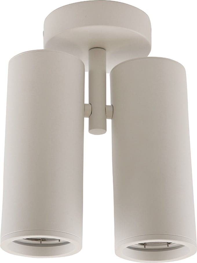 Olucia - NADI - Plafondlamp - Wit - 2L - Vorm: Cilinder