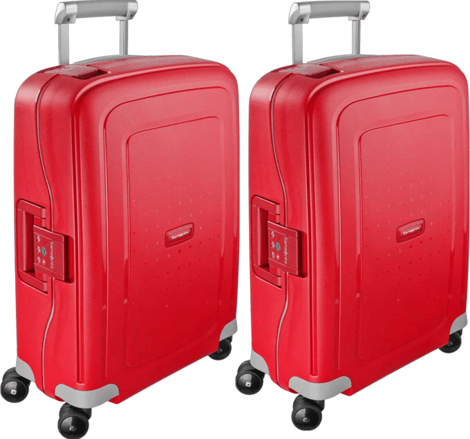 Samsonite S'Cure Spinner 55cm Crimson Red Duo Kofferset