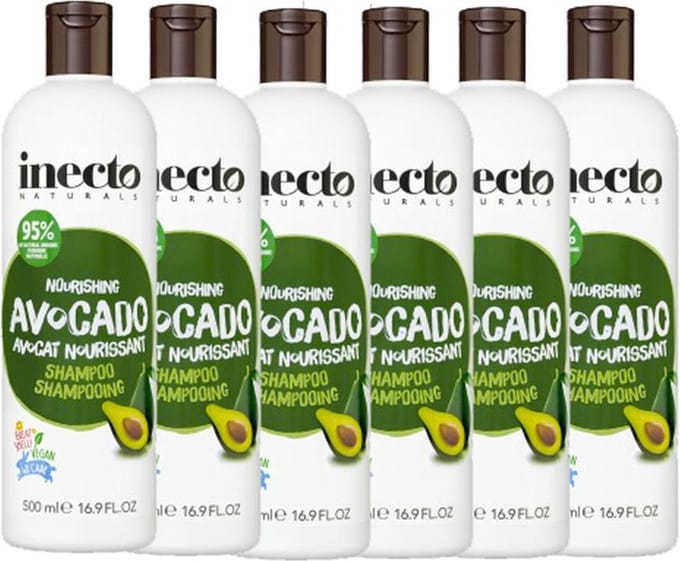 Inecto Avocado Shampoo Voordeelverpakking 6 pak
