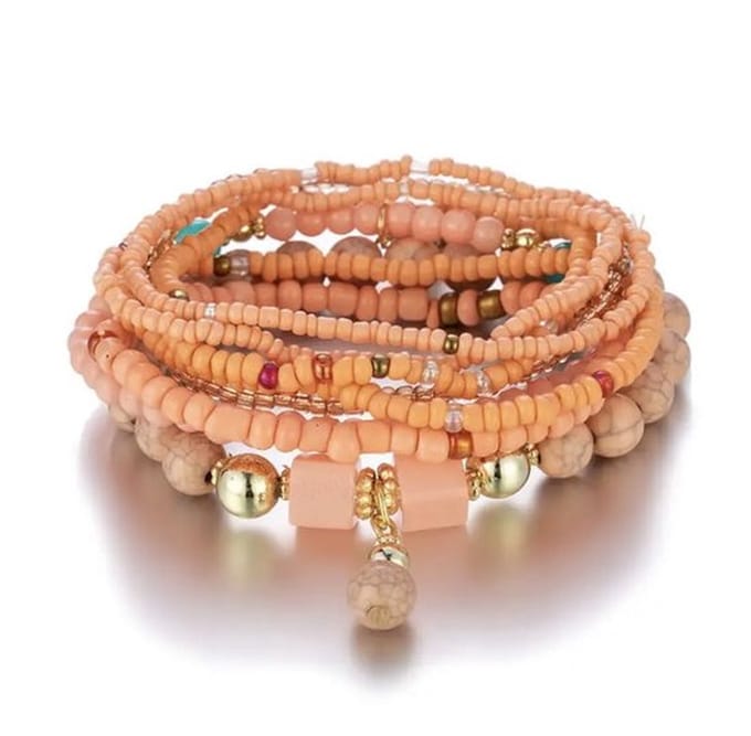 Jomide Armbandjes Bohemian Set - Oranje