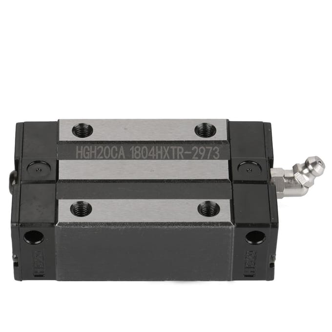 2 stuks Railblok 20mm Wagen Schuif voor Railgeleiding CNC gray