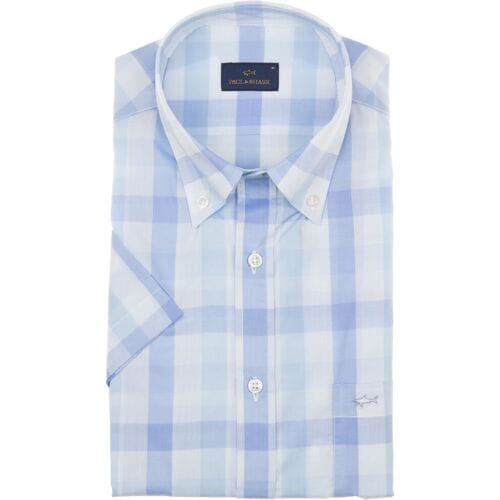 Paul & Shark Overhemd Spesso Check Blauw-Blauw / male