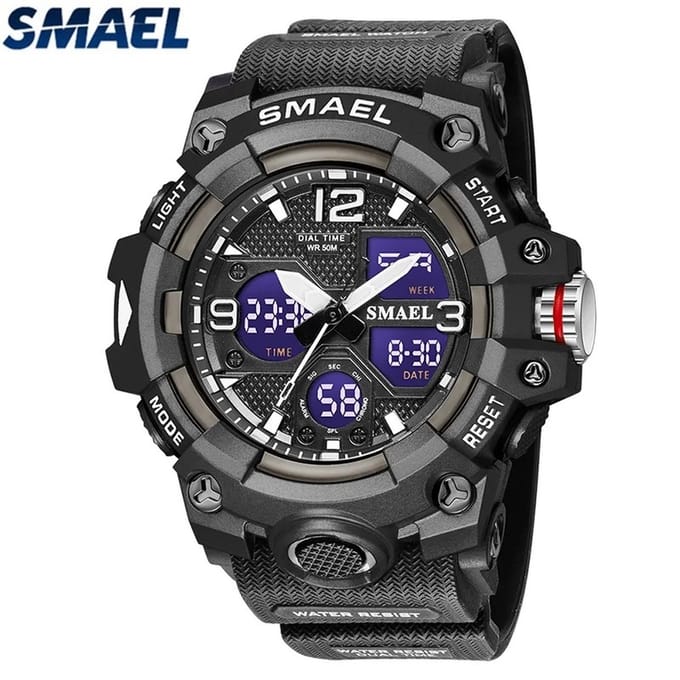 Shockbestendig Heren Horloge ZWART | Smael | 8008-Z