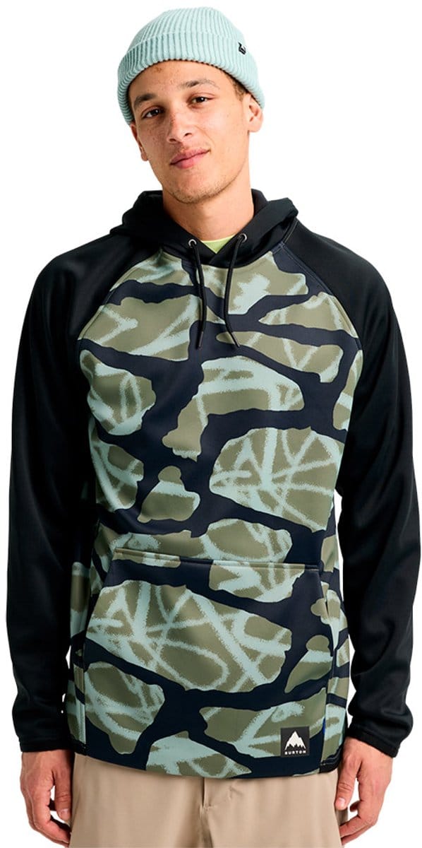 Burton Crown Weatherproof Hoodie Zwart M Man