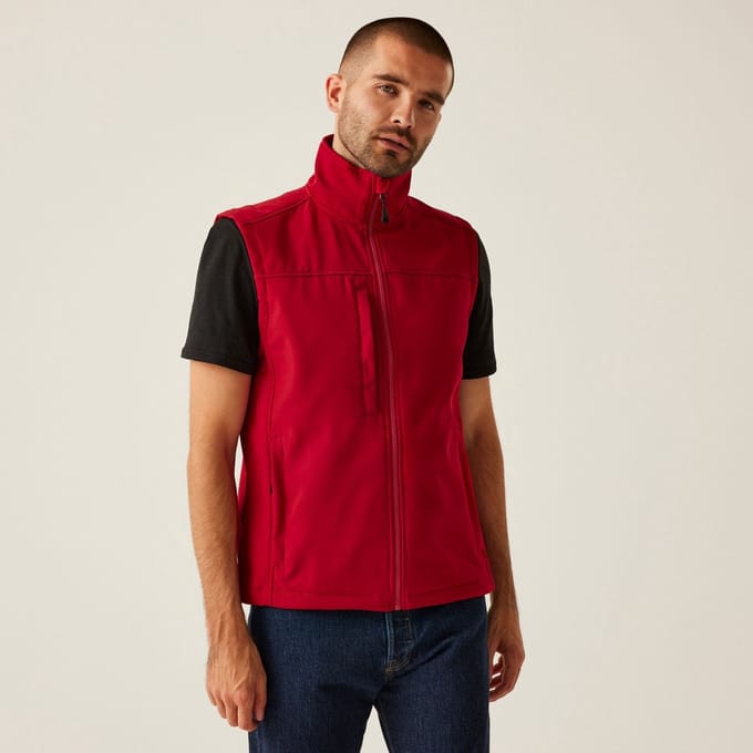 Vest Heren Outdoor Zip Front High Collar