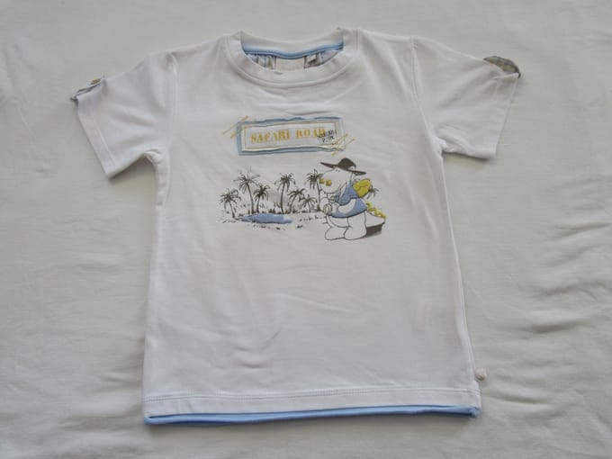 noukie's , jongens , t-shirt korte mouw , wit ,victor , 116 - 6 jaar