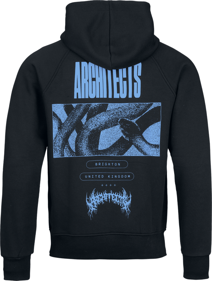 Architects Trui met capuchon - Logo - S tot 5XL - voor Mannen - zwart