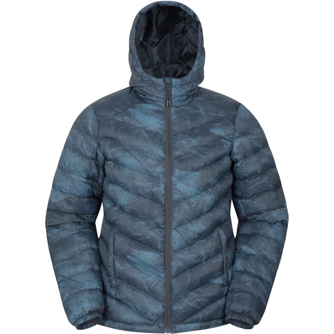 Mountain Warehouse Dames/Dames Seasons gewatteerde jas met dierenprint (Donkerblauw)