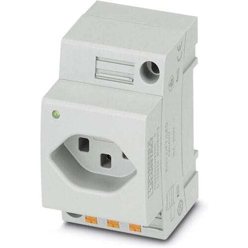 Contactdoos voor schakelkast Phoenix Contact EO-J/PT/LED Grijs (l x b) 60 mm x 45 mm