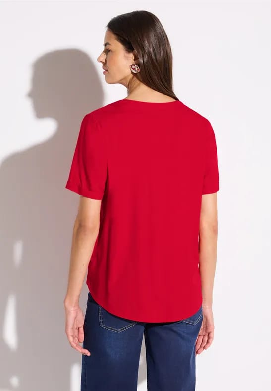 Blouse in effen kleur