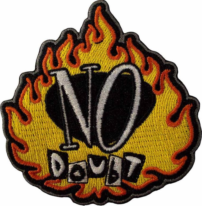 No Doubt - Flame Patch - Geel/Multicolours
