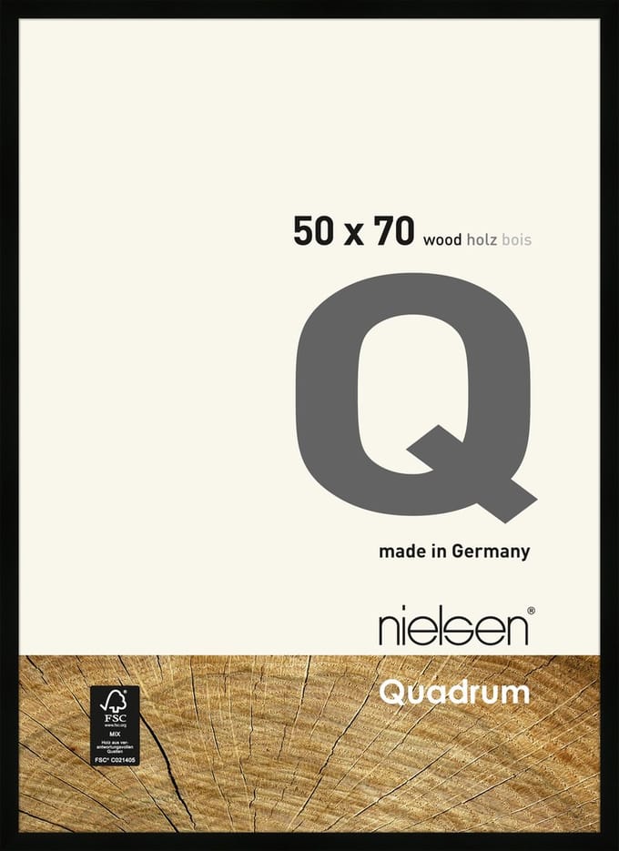 Nielsen Quadrum Houten Wissellijst Black 50x70cm