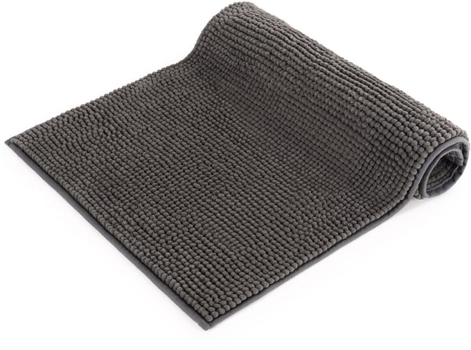 Blumtal Badmat - Anti-slip Badmat - Chenille Zachte Badmat - 60 x 120 cm - Donkergrijs