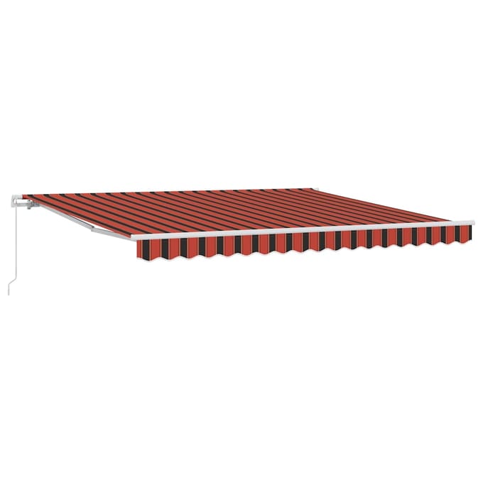 vidaXL - Uitschuifbare - luifel - Oranje - 400 - × - 350 - cm - Polyester - en - Aluminium