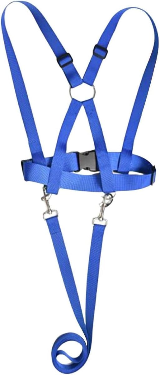 Kinderveiligheidsharnas - Leidkoord Kinderen - Buitenactiviteiten Stimuleren - Verstevigde Naadconstructie - 200 cm Lengte - Blauw