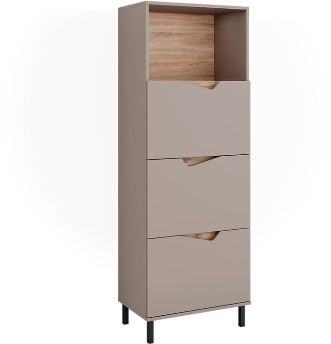Vicco Marelle Sideboard – 60 x 169.5 cm met 4 compartimenten Grijs
