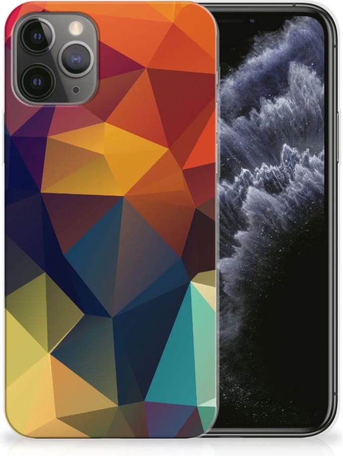 Apple iPhone 11 Pro TPU Hoesje Polygon Color
