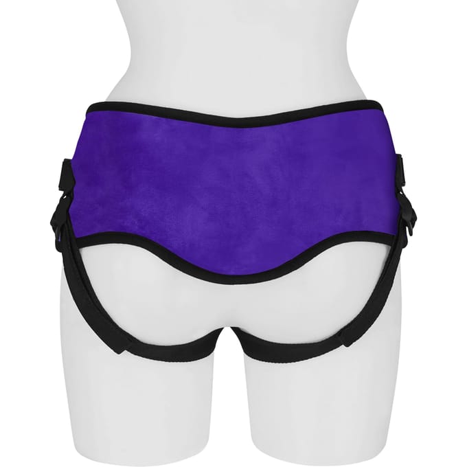 Rimba - Verstelbaar Strap-on Harnas - Paars/Zwart
