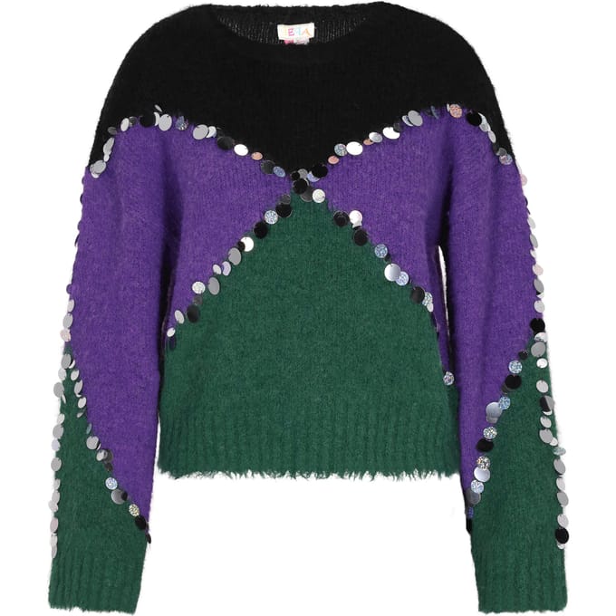 IZIA Jumper Dames Groen Veelkleurig