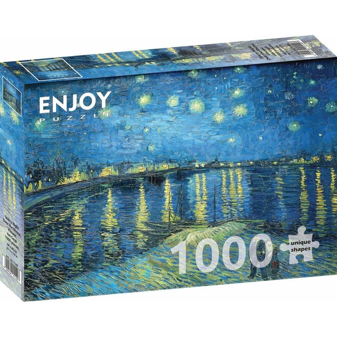 Enjoy Puzzel 1000 Stukken: Sterrennacht aan de Rhône - Van Gogh