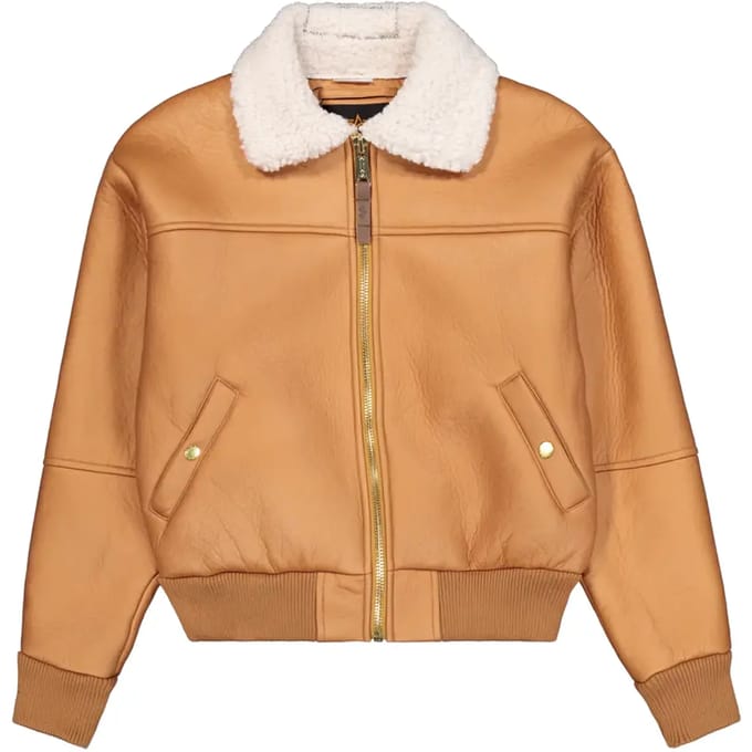 Leren jas voor vrouwen Alpha Industries B-15 MOD