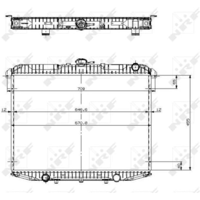 Radiator, motorkoeling NRF 509533