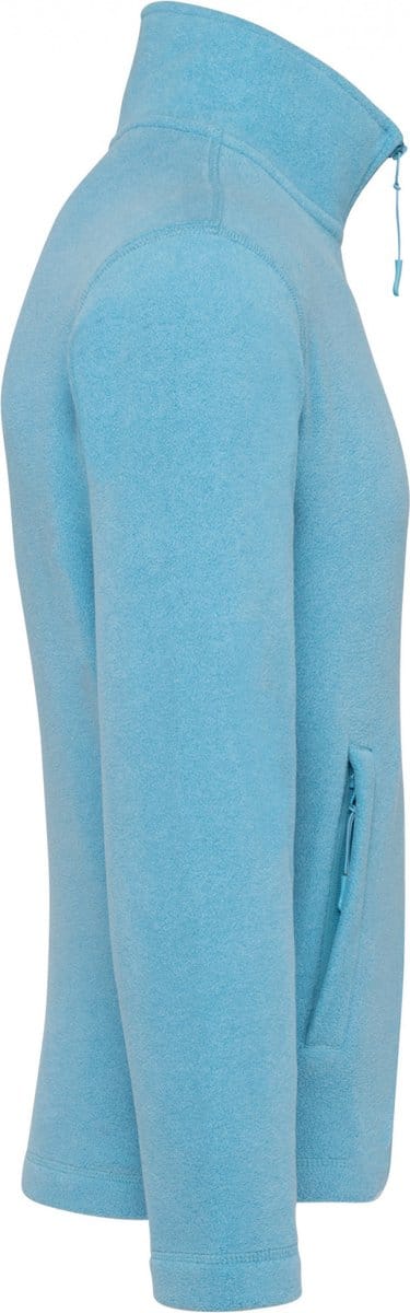 Kariban Microfleece met rits heren K911 - Cloudy blue heather - 5XL