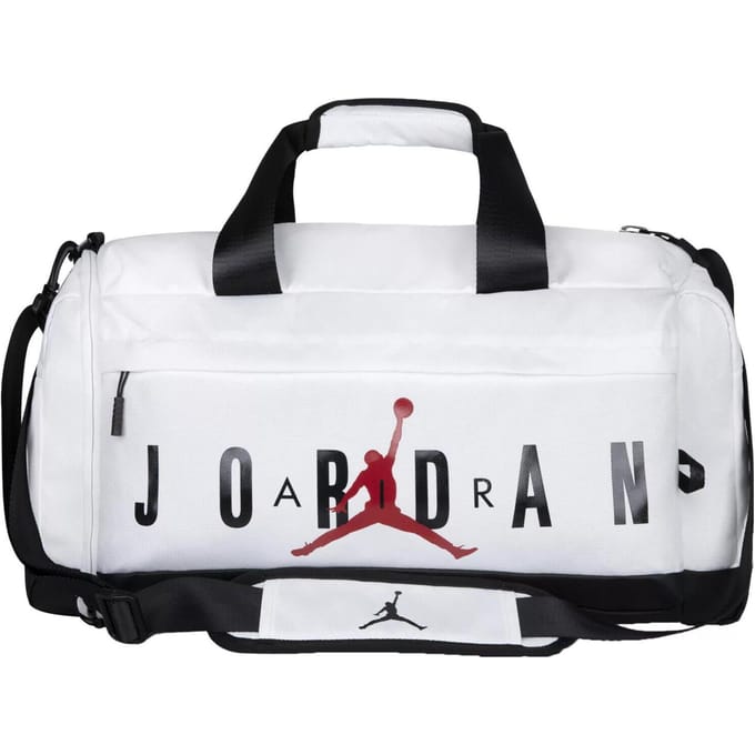 Jordan Air Classic Groot Logo Grote Capaciteit Ritssluiting Polyester Bagage Reistas Unisex Bagage Wit 9A0168-001 White white