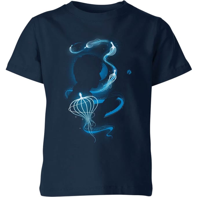 Fantastic Beasts Newt Silhouette kinder t-shirt - Navy - 122/128 (7-8 jaar)