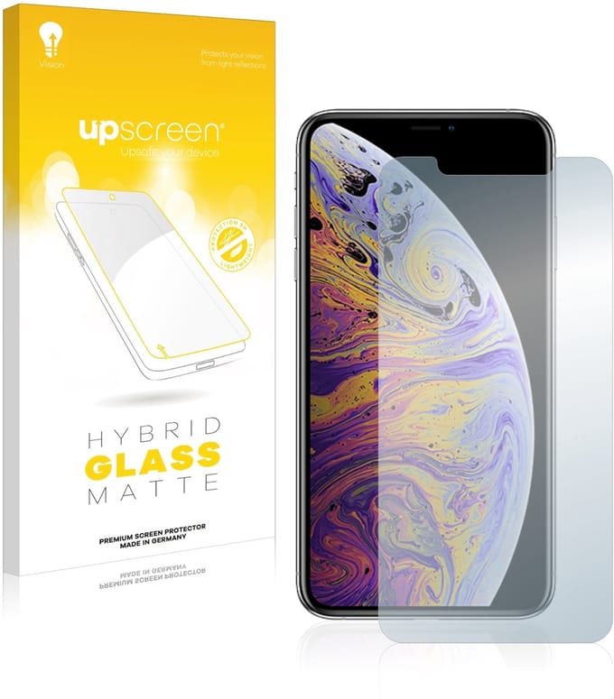 upscreen - Screenprotector voor Apple iPhone Xs Max / 11 Pro Max - Folie Beschermfolie Beschermglas matte