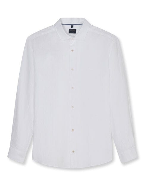 OLYMP Casual Overhemd, Regular Fit, Kent, Wit
