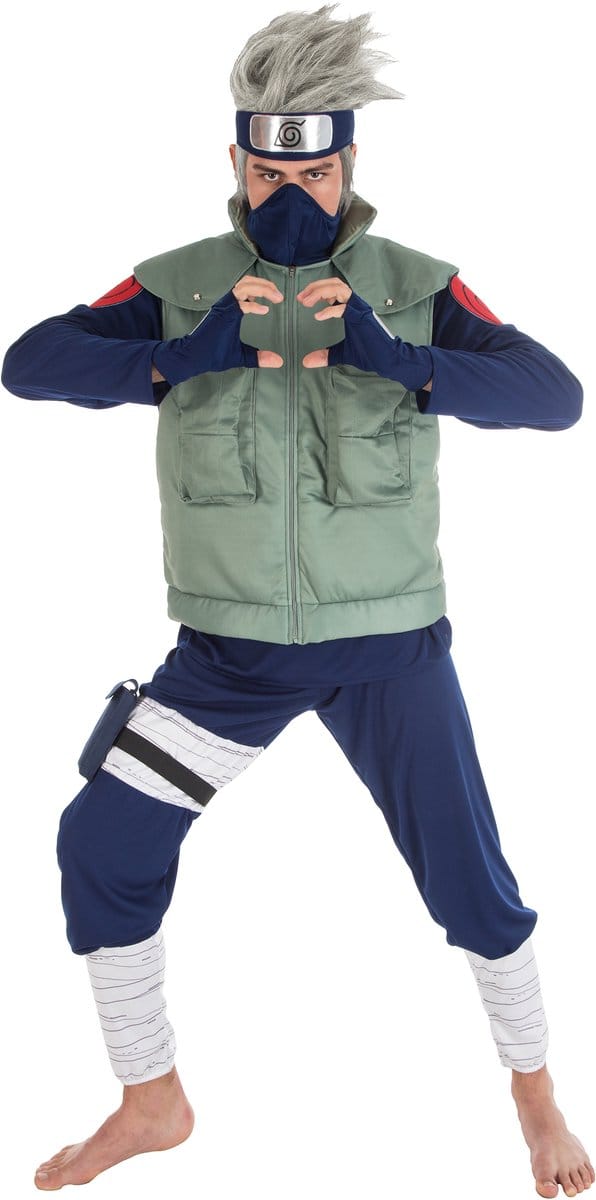 CHAKS - Naruto Kakashi Hatake kostuum voor mannen - Medium