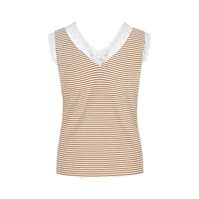 G-Maxx Top talitha-kint camel offwhite