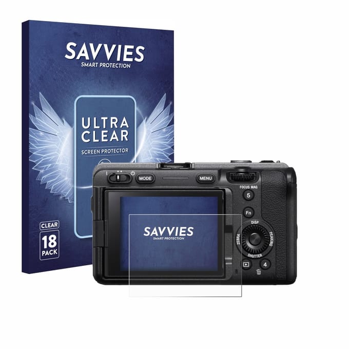 Savvies - Screenprotector voor Sony FX3A (ILME‑FX3A) - Folie Beschermfolie transparant 18 Stuks