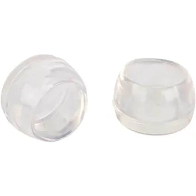 Fix-o-moll Tafelpootdop Soft - Beschermend - Rond Pvc Transparant - Diam. 22mm - 4 Stuks